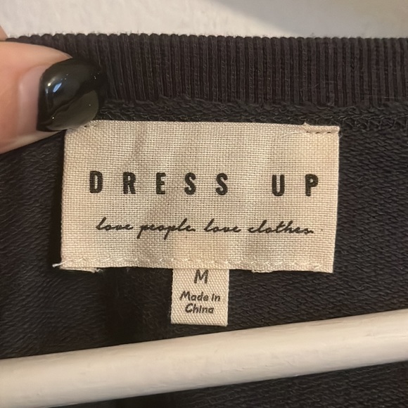 Crop long sleeve top with sequins - Picture 3 of 3